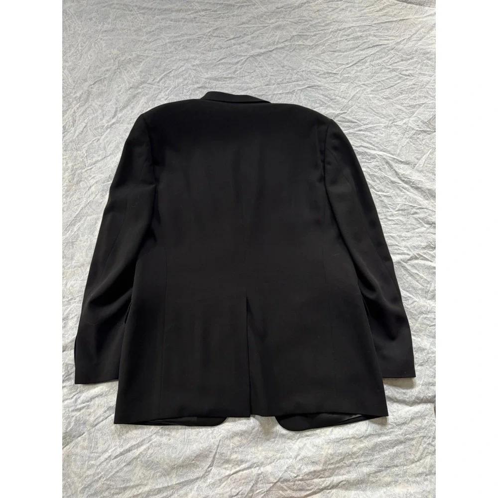 Banana Republic Men's Black 100% Wool Blazer jacket 40R Italy Business Formal